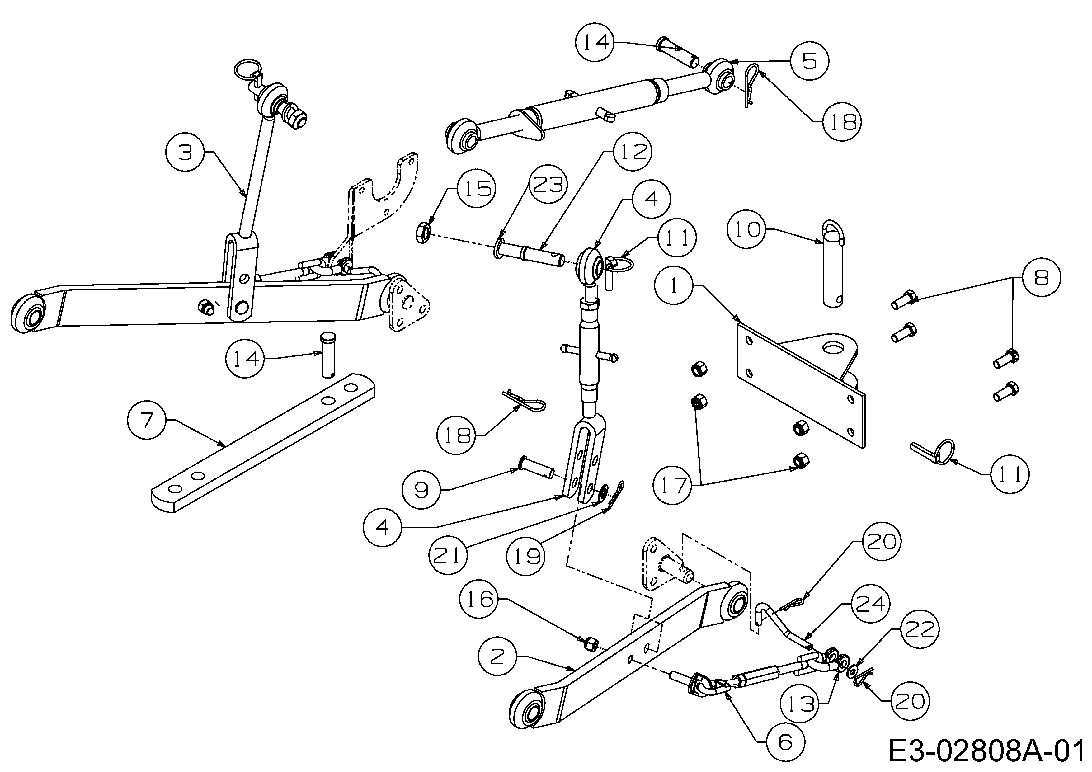 Cub Cadet, Kompakttraktoren, HDS 6284, 54AD74HD603 (2006), Dreipunktheckaushebung, MTD Ersatzteil-Zeichnungen