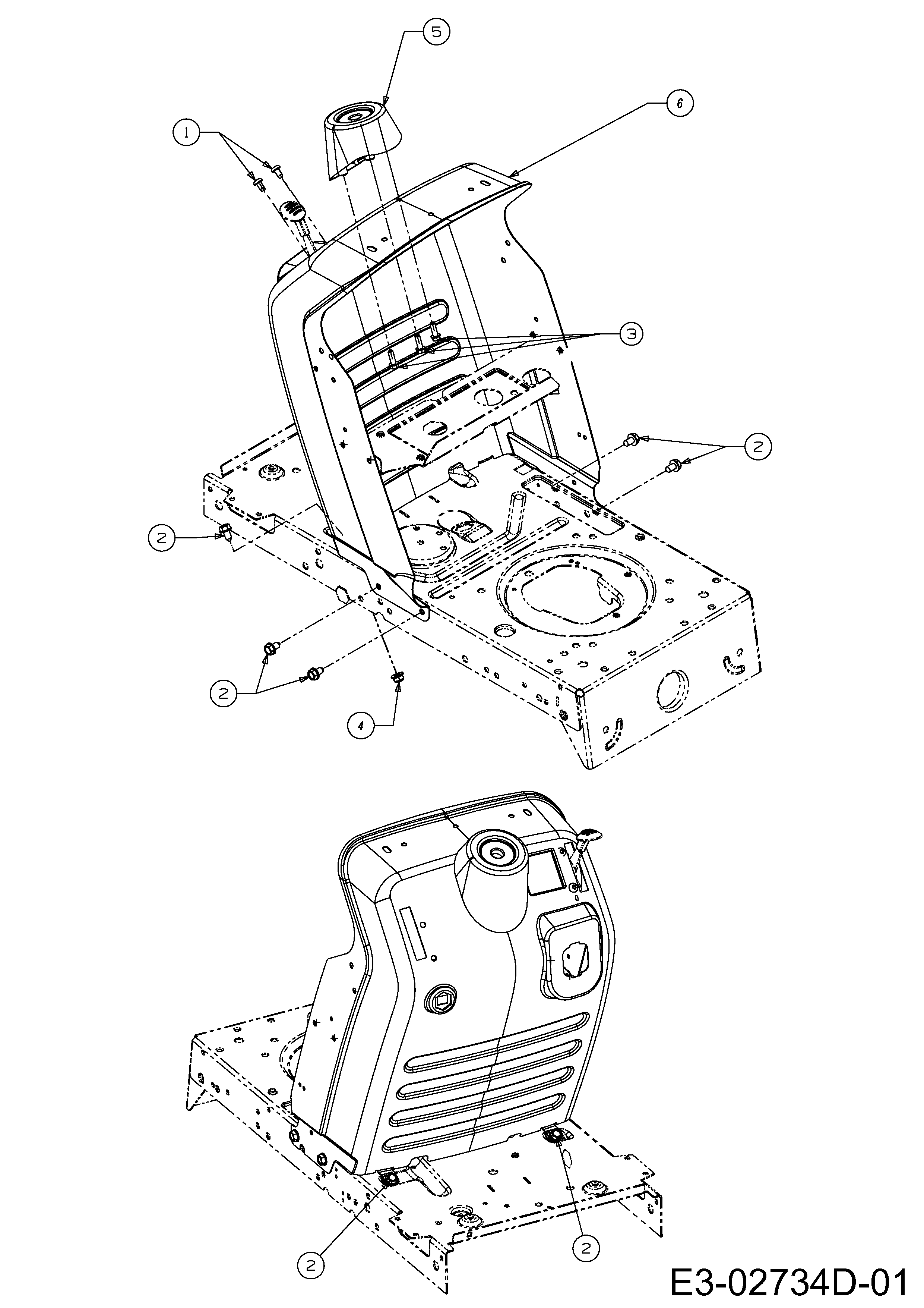 Raiffeisen, Rasentraktoren, RMS 7145-96 T, 13BM777F628 (2011), Armaturenbrett, MTD Ersatzteil-Zeichnungen