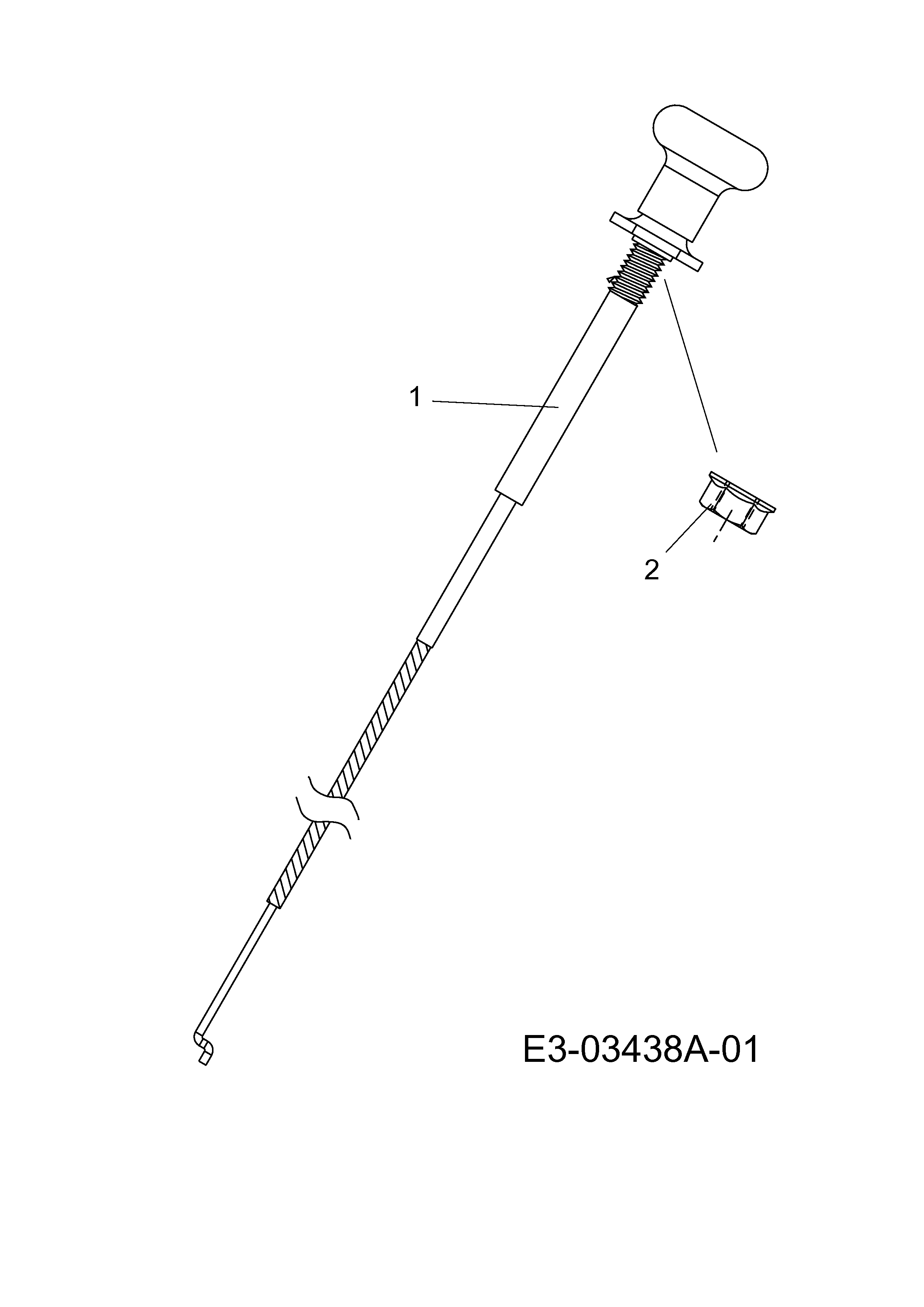 Massey Ferguson, Rasentraktoren, MF 48-25 RD, 13CI51CJ695 (2009), Chokezug, MTD Ersatzteil-Zeichnungen