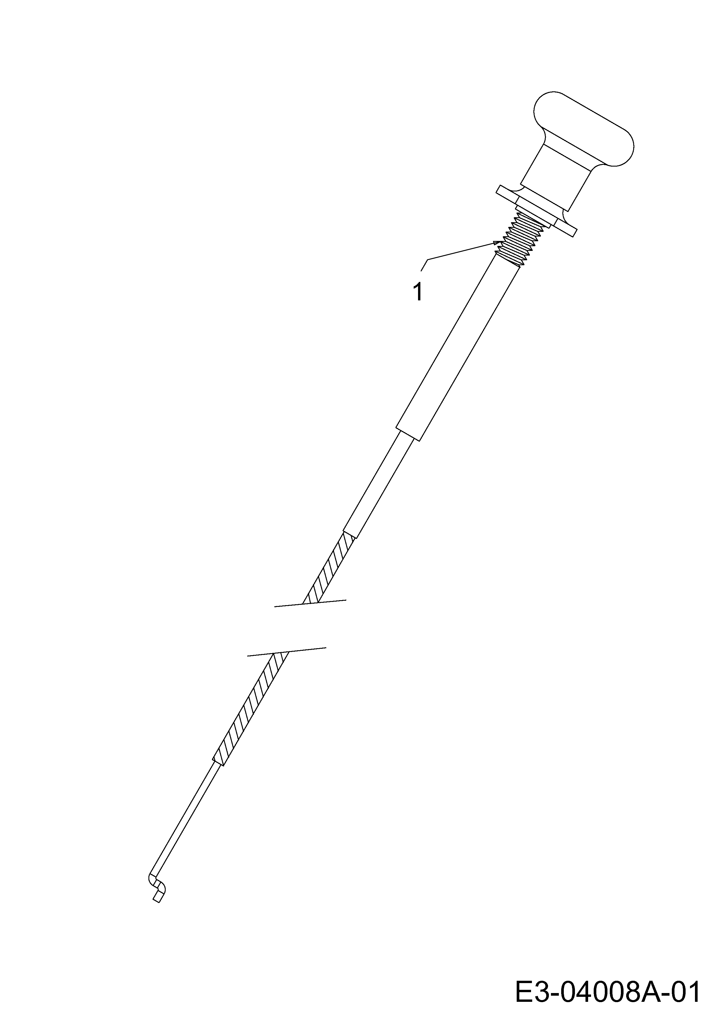 Massey Ferguson, Rasentraktoren, MF 30-15 RA, 13AV785A695 (2008), Chokezug, MTD Ersatzteil-Zeichnungen