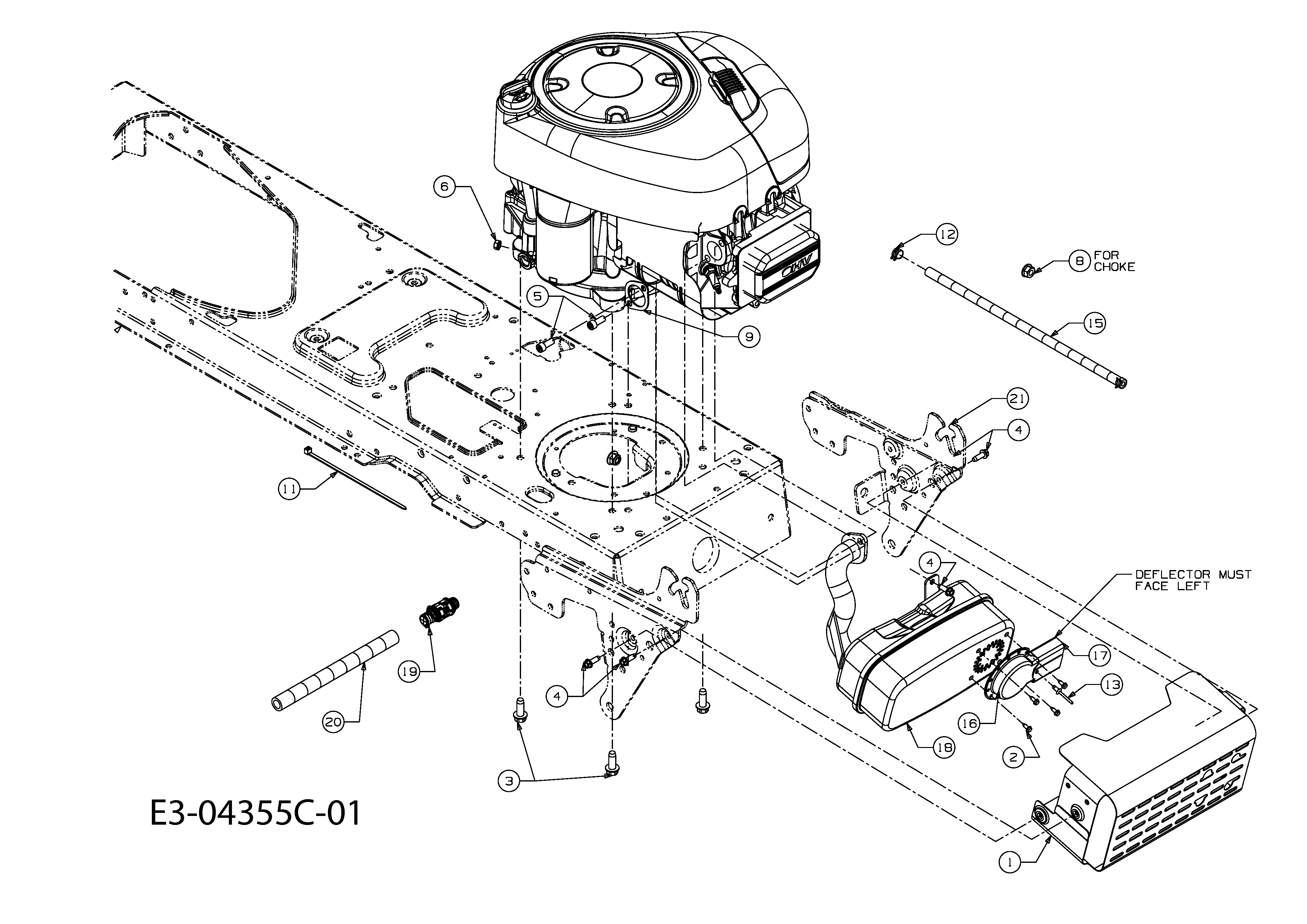 Yard-Man, Rasentraktoren, AN 5185, 13CJ50YN443 (2010), Motorzubehör, MTD Ersatzteil-Zeichnungen