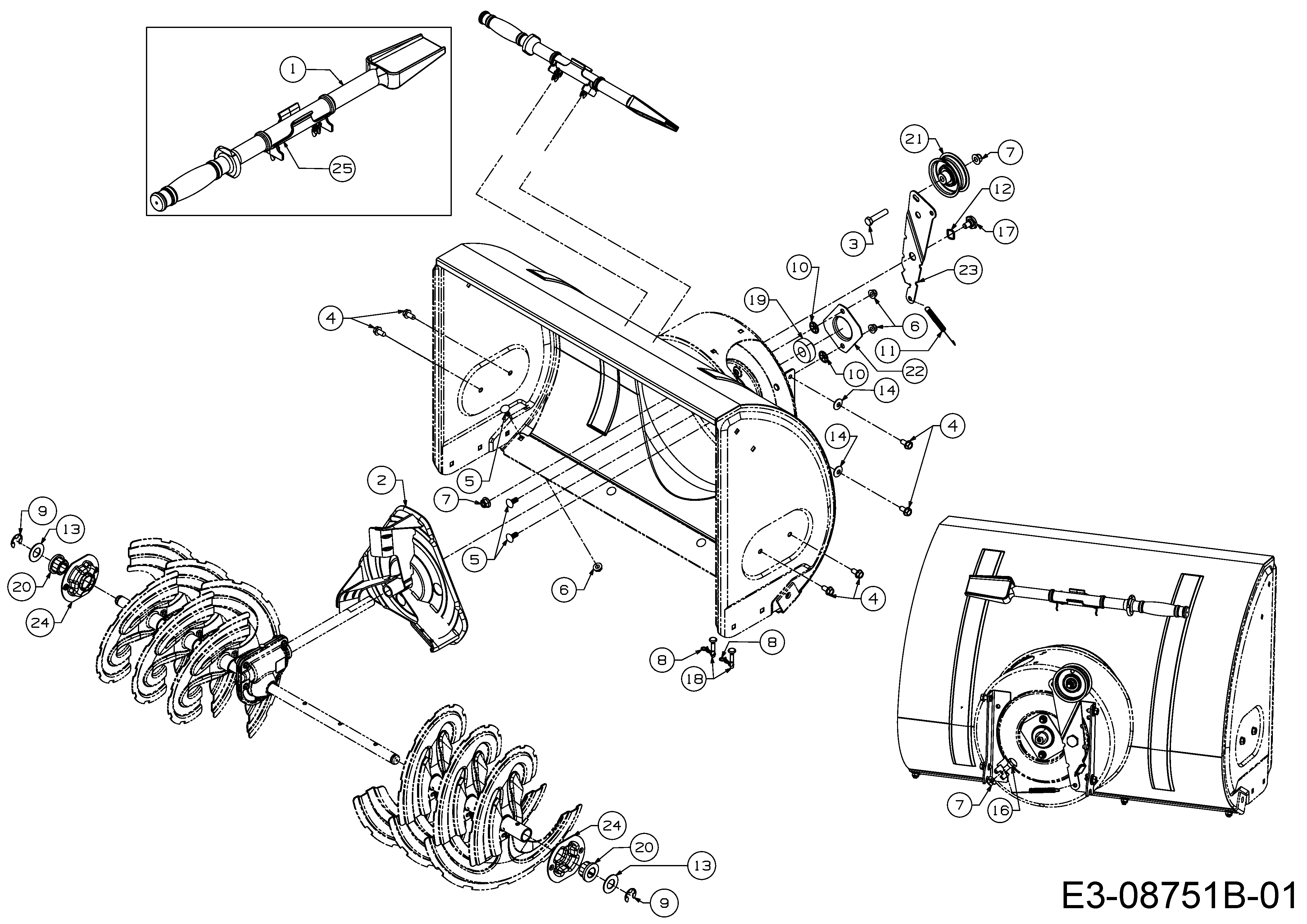 31A-62C2678 (2017) Reinigungswerkzeug, Schaufelrad MTD sonstige Geräte Ersatzteile