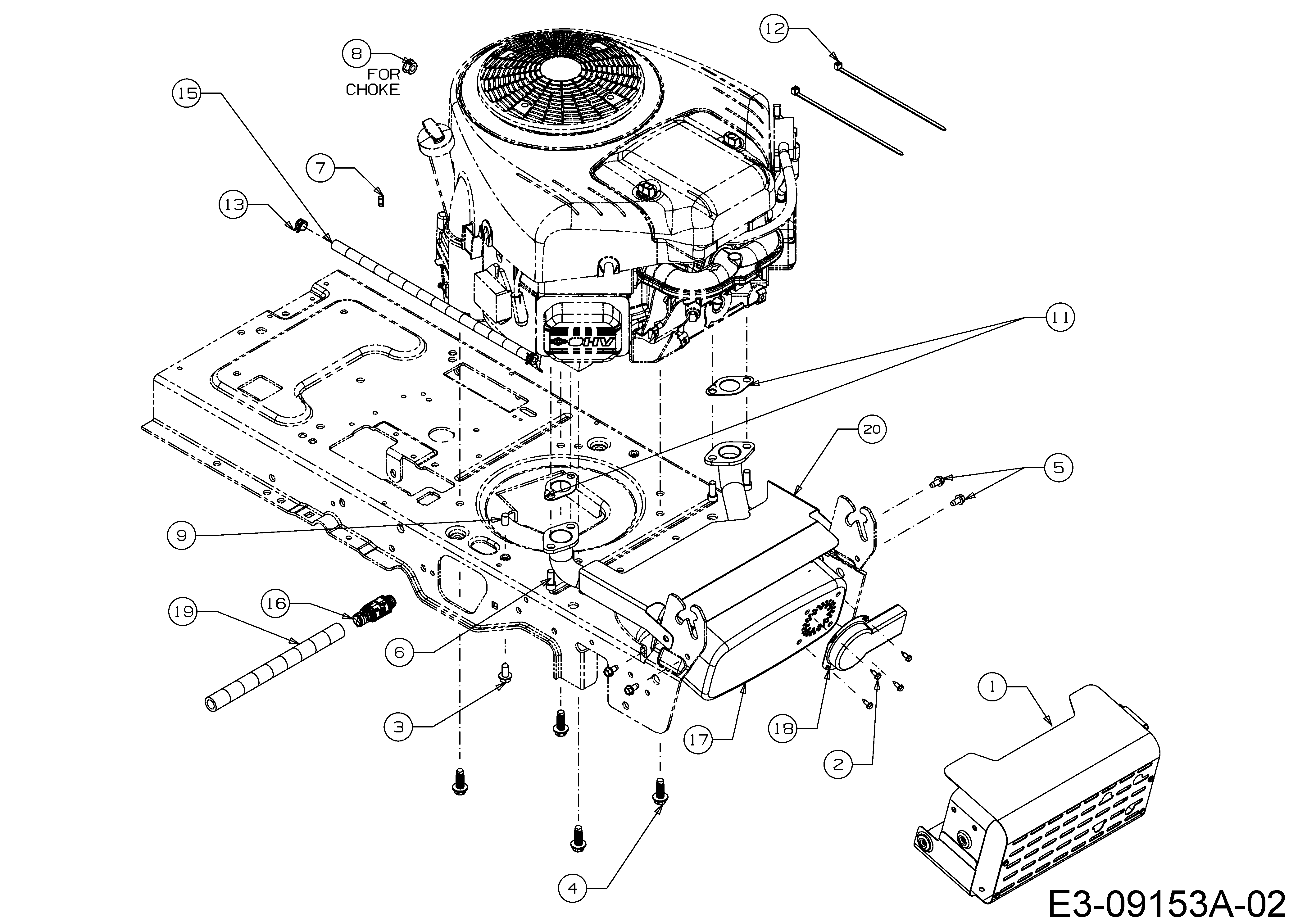 Greenbase, Rasentraktoren, V 180 I, 13HT99KE618 (2016), Motorzubehör, MTD Ersatzteil-Zeichnungen