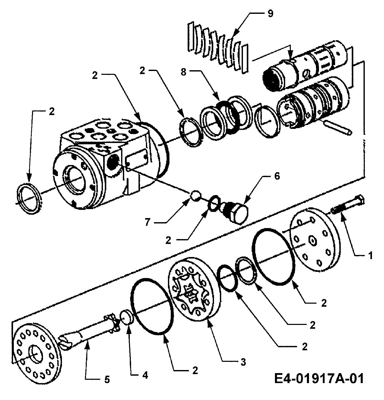 Cub Cadet, Gartentraktoren, HDS 3235, 14B-692-603 (2005), Hydraulikpumpe Lenkung, MTD Ersatzteil-Zeichnungen