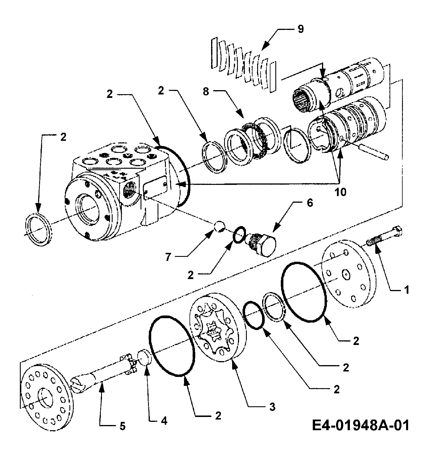 Cub Cadet, Gartentraktoren, HDS 3235, 14A-672-603 (2004), Hydraulikpumpe Lenkung, MTD Ersatzteil-Zeichnungen